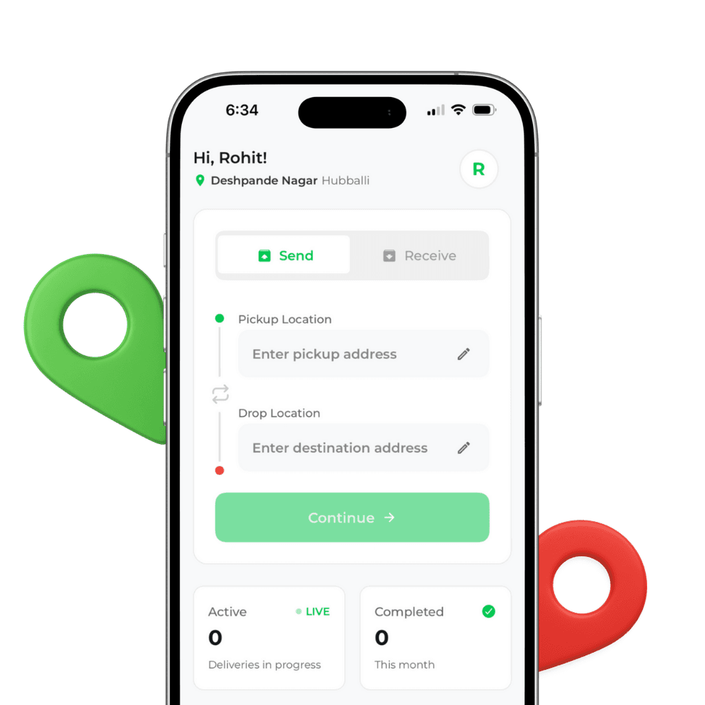 Book a Parcel Delivery
In seconds.